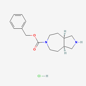 Benzyl (3aR,8aS)-octahydropyrrolo[3,4-d]azepine-6(1H)-carboxylate hydrochloride