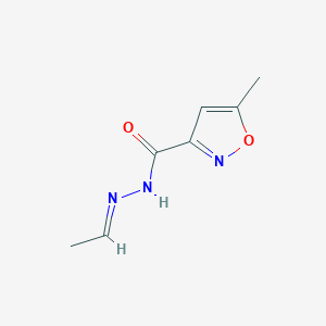 molecular formula C7H9N3O2 B12870726 N'-Ethylidene-5-methylisoxazole-3-carbohydrazide 