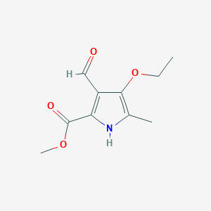 Methyl 4-ethoxy-3-formyl-5-methyl-1H-pyrrole-2-carboxylate