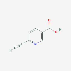 molecular formula C8H5NO2 B1287076 6-Ethynylpyridine-3-carboxylic acid CAS No. 450368-21-5