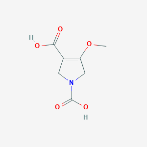 molecular formula C7H9NO5 B12870804 4-Methoxy-1H-pyrrole-1,3(2H,5H)-dicarboxylic acid CAS No. 857207-62-6