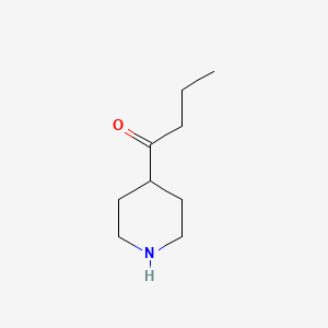 molecular formula C9H17NO B1287084 1-Piperidin-4-ylbutan-1-one CAS No. 3509-15-7