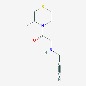 molecular formula C10H16N2OS B12870918 1-(3-Methylthiomorpholin-4-yl)-2-[(prop-2-yn-1-yl)amino]ethan-1-one 