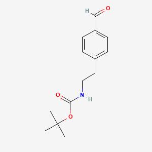 molecular formula C14H19NO3 B1287092 叔丁基 4-甲酰苯乙基氨基甲酸酯 CAS No. 421551-75-9