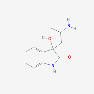 B012871 2-Indolinone, 3-hydroxy-3-(2-aminopropyl)- CAS No. 101651-80-3
