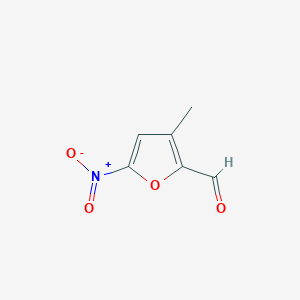 molecular formula C6H5NO4 B12871006 3-Methyl-5-nitrofuran-2-carbaldehyde 