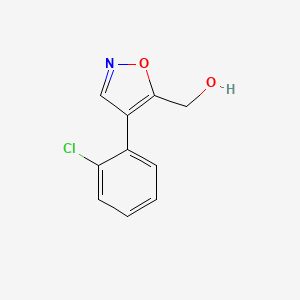 molecular formula C10H8ClNO2 B12871015 (4-(2-Chlorophenyl)isoxazol-5-yl)methanol 