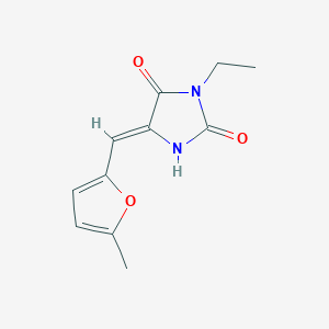 3-Ethyl-5-((5-methylfuran-2-yl)methylene)imidazolidine-2,4-dione