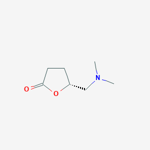 molecular formula C7H13NO2 B12871040 (R)-5-((Dimethylamino)methyl)dihydrofuran-2(3H)-one 