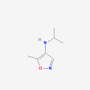 molecular formula C7H12N2O B12871070 4-(Isopropylamino)-5-methylisoxazole 