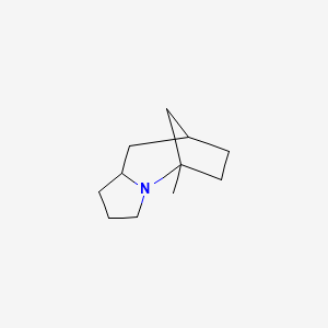 molecular formula C11H19N B12871113 5-Methyloctahydro-1H-5,8-methanopyrrolo[1,2-a]azepine 