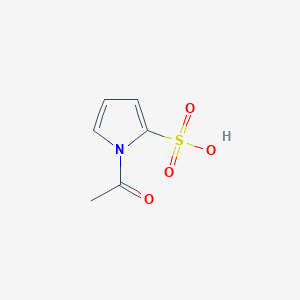 molecular formula C6H7NO4S B12871117 1-Acetyl-1H-pyrrole-2-sulfonic acid CAS No. 857422-45-8