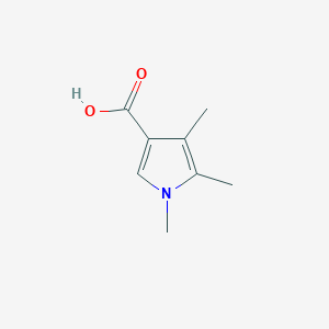 molecular formula C8H11NO2 B12871140 1,4,5-Trimethyl-1H-pyrrole-3-carboxylic acid 