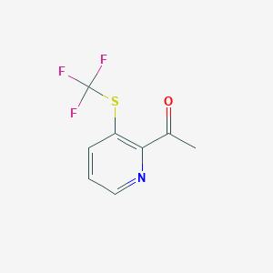 1-(3-((Trifluoromethyl)thio)pyridin-2-yl)ethan-1-one