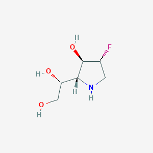 (R)-1-((2R,3R,4R)-4-Fluoro-3-hydroxypyrrolidin-2-yl)ethane-1,2-diol