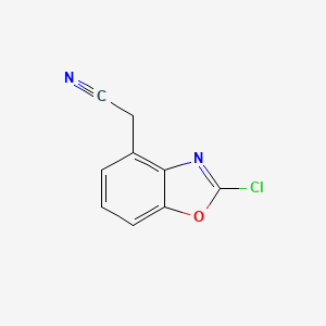 2-(2-Chlorobenzo[d]oxazol-4-yl)acetonitrile