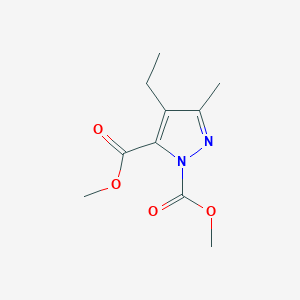 Dimethyl 4-ethyl-3-methyl-1H-pyrazole-1,5-dicarboxylate