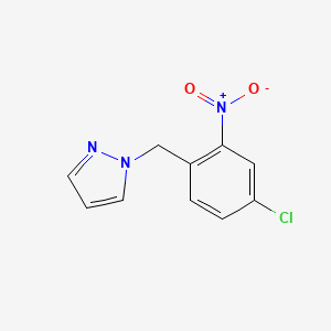 1-[(4-Chloro-2-nitrophenyl)methyl]-1H-pyrazole