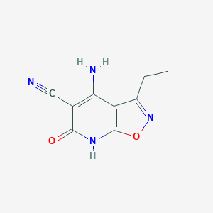 4-Amino-3-ethyl-6-hydroxyisoxazolo[5,4-b]pyridine-5-carbonitrile