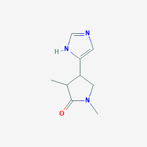 4-(1H-Imidazol-4-yl)-1,3-dimethylpyrrolidin-2-one