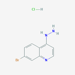 molecular formula C9H9BrClN3 B1287140 7-Bromo-4-hydrazinoquinoline hydrochloride CAS No. 1172413-56-7