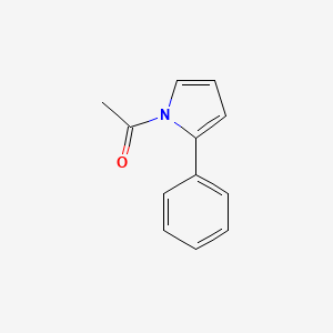 molecular formula C12H11NO B12871413 1-(2-Phenyl-1H-pyrrol-1-yl)ethan-1-one CAS No. 113676-13-4