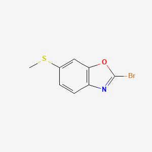 2-Bromo-6-(methylthio)benzo[d]oxazole