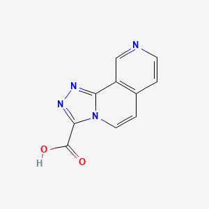 molecular formula C10H6N4O2 B12871423 [1,2,4]Triazolo[3,4-a][2,7]naphthyridine-3-carboxylic acid 