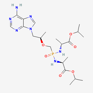 Isopropyl ((r)-((((R)-1-(6-amino-9H-purin-9-yl)propan-2-yl)oxy)methyl)(((R)-1-isopropoxy-1-oxopropan-2-yl)amino)phosphoryl)-L-alaninate