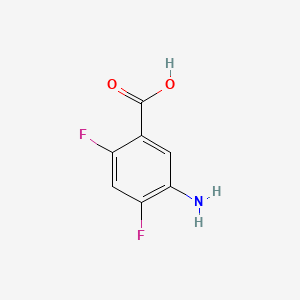 molecular formula C7H5F2NO2 B1287145 5-Amino-2,4-difluorobenzoic acid CAS No. 639858-45-0