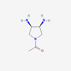 1-((3R,4S)-3,4-Diaminopyrrolidin-1-yl)ethanone