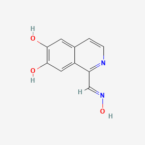 molecular formula C10H8N2O3 B12871538 6,7-Dihydroxyisoquinoline-1-carbaldehyde oxime 