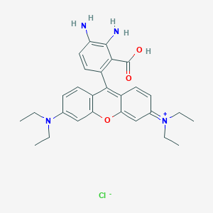 9-(3,4-Diamino-2-carboxyphenyl)-3,6-bis(diethylamino)xanthylium chloride