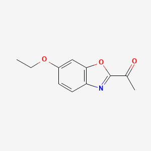 molecular formula C11H11NO3 B12871585 1-(6-Ethoxybenzo[d]oxazol-2-yl)ethanone 