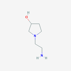 molecular formula C6H14N2O B1287159 1-(2-Aminoethyl)pyrrolidin-3-ol CAS No. 857637-07-1