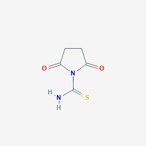 molecular formula C5H6N2O2S B12871638 2,5-Dioxopyrrolidine-1-carbothioamide 