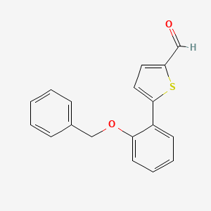 5-[2-(Benzyloxy)phenyl]-2-thiophenecarbaldehyde