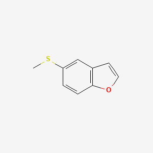 molecular formula C9H8OS B12871659 5-(Methylthio)benzofuran CAS No. 60770-65-2