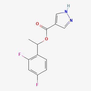 1-(2,4-Difluorophenyl)ethyl 1H-pyrazole-4-carboxylate