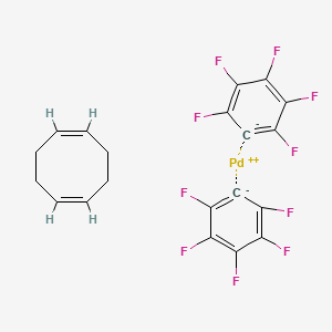 Bis(pentafluorophenyl)(1,5-cyclo-octadiene)palladium(II)