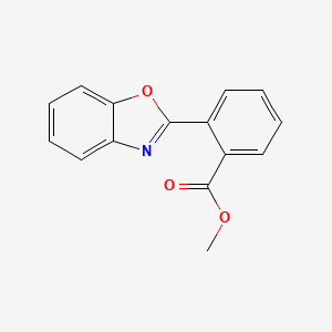 molecular formula C15H11NO3 B12871753 Methyl 2-(1,3-benzoxazol-2-yl)benzoate CAS No. 92533-24-9