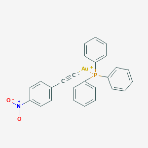 [2-(4-Nitrophenyl)ethynyl](triphenylphosphine)gold