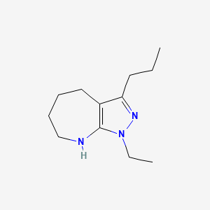 1-Ethyl-3-propyl-1,4,5,6,7,8-hexahydropyrazolo[3,4-b]azepine