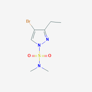 molecular formula C7H12BrN3O2S B12871790 4-Bromo-3-ethyl-N,N-dimethyl-1H-pyrazole-1-sulfonamide CAS No. 917899-20-8