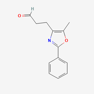 3-(5-Methyl-2-phenyloxazol-4-yl)propanal