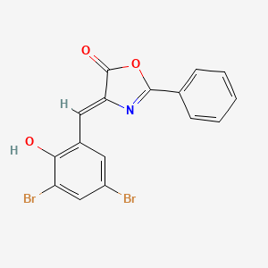 4-(3,5-Dibromo-2-hydroxybenzylidene)-2-phenyloxazol-5(4H)-one