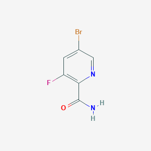 molecular formula C6H4BrFN2O B1287184 5-溴-3-氟吡啶-2-甲酰胺 CAS No. 669066-90-4