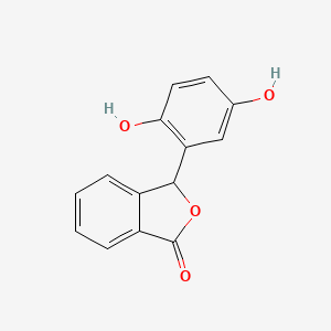 molecular formula C14H10O4 B12871844 3-(2,5-Dihydroxyphenyl)-2-benzofuran-1(3H)-one CAS No. 52301-63-0