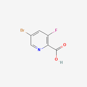molecular formula C6H3BrFNO2 B1287185 5-Bromo-3-fluoropyridine-2-carboxylic acid CAS No. 669066-91-5