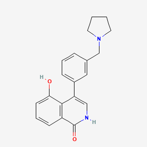 5-Hydroxy-4-{3-[(pyrrolidin-1-yl)methyl]phenyl}isoquinolin-1(2H)-one